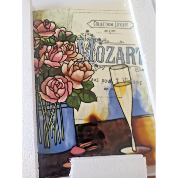 Large Benaya Ceramics Wall or Table Ceramic Tile 11 x 14' Mozart Symphony - Picture 2 of 11